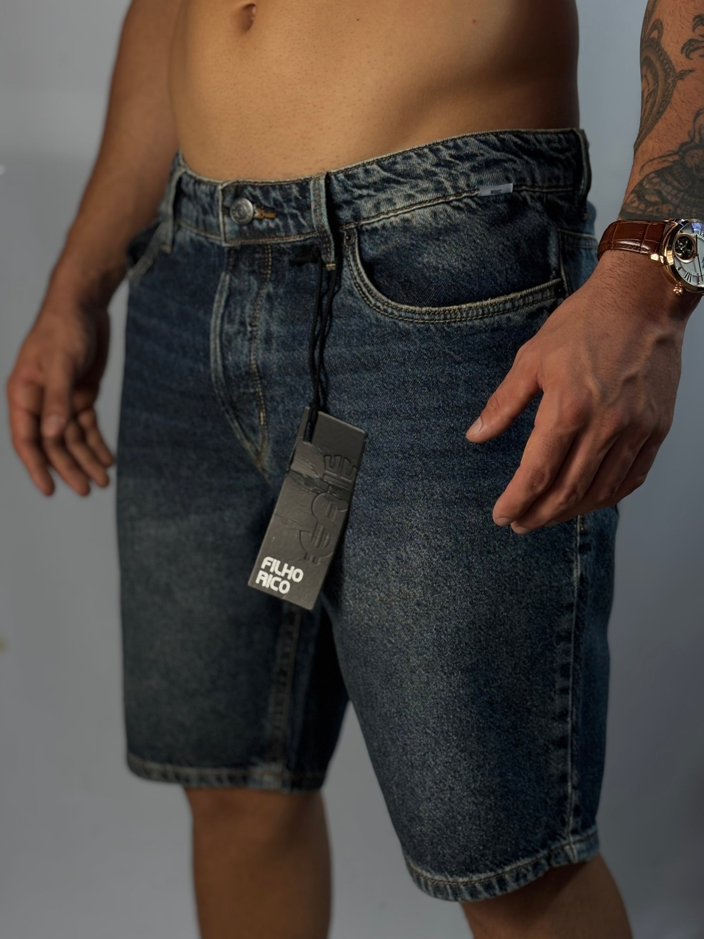 Bermuda Filho Rico | Denim Crown - Rexauro
