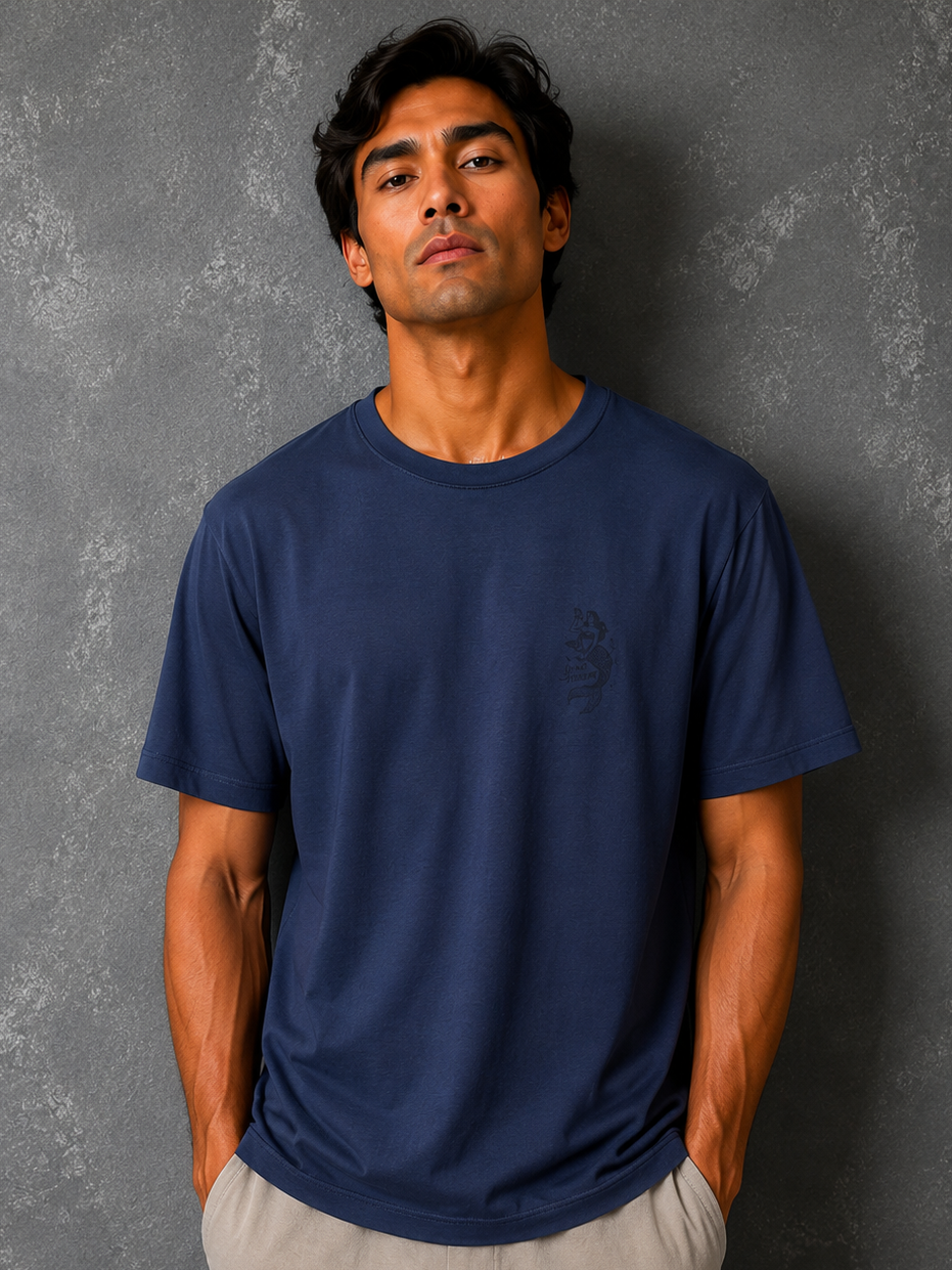 Camiseta Yacht Pima Touch Azul