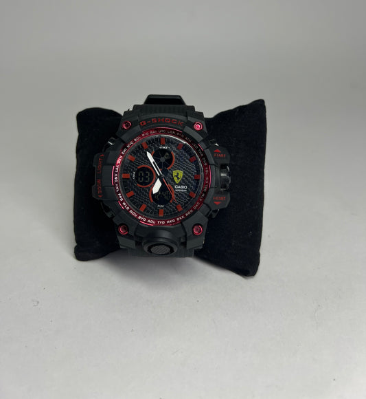 RELÓGIO G - SHOCK FERRARI PRETO