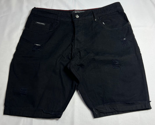 BERMUDA JEANS PHILIPP PLEIN PRETA
