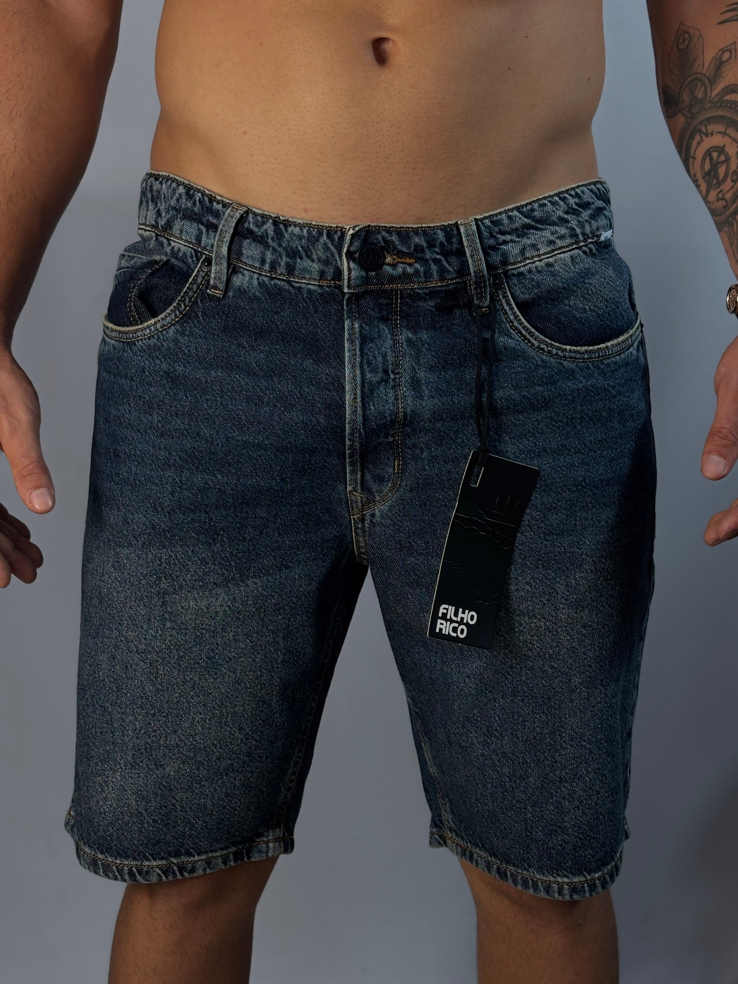 Bermuda Filho Rico | Denim Crown - Rexauro