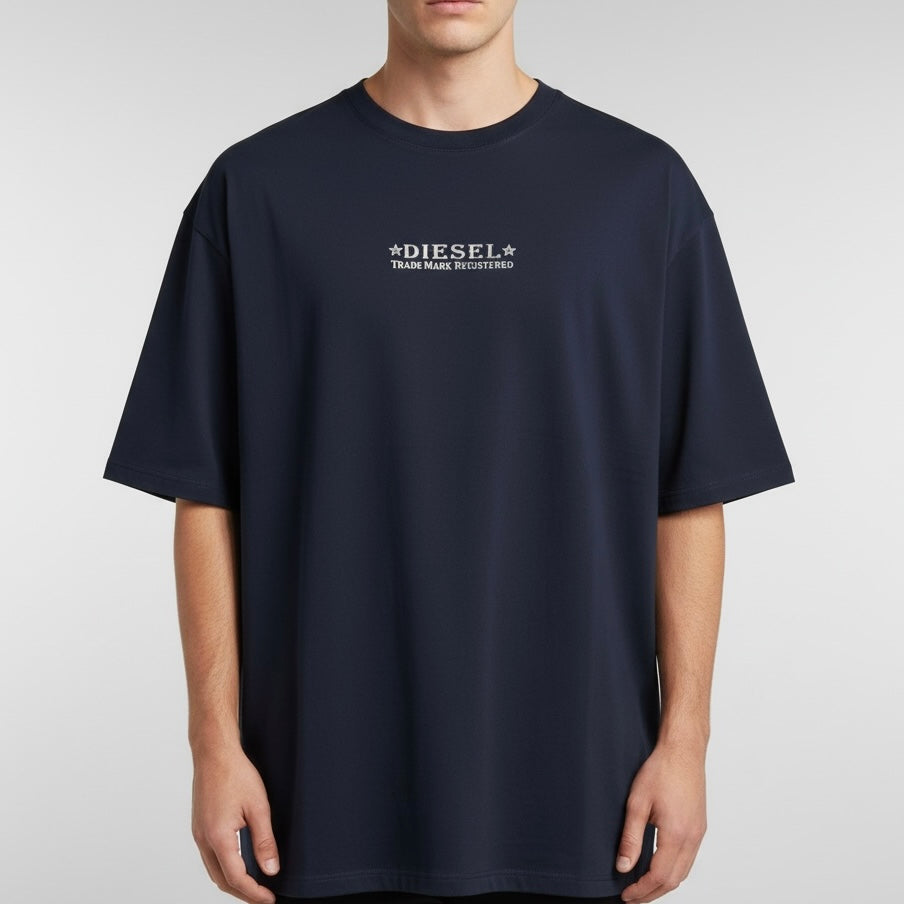 Camiseta Diesel | Oversized - Azul Marinho
