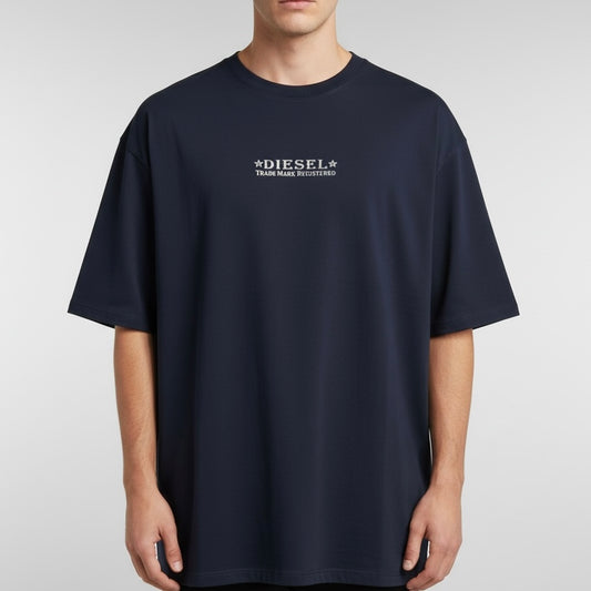 Camiseta Diesel | Oversized - Azul Marinho