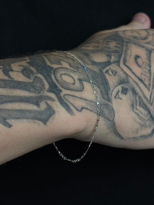 Pulseira De Prata Piastrine 19.5CM