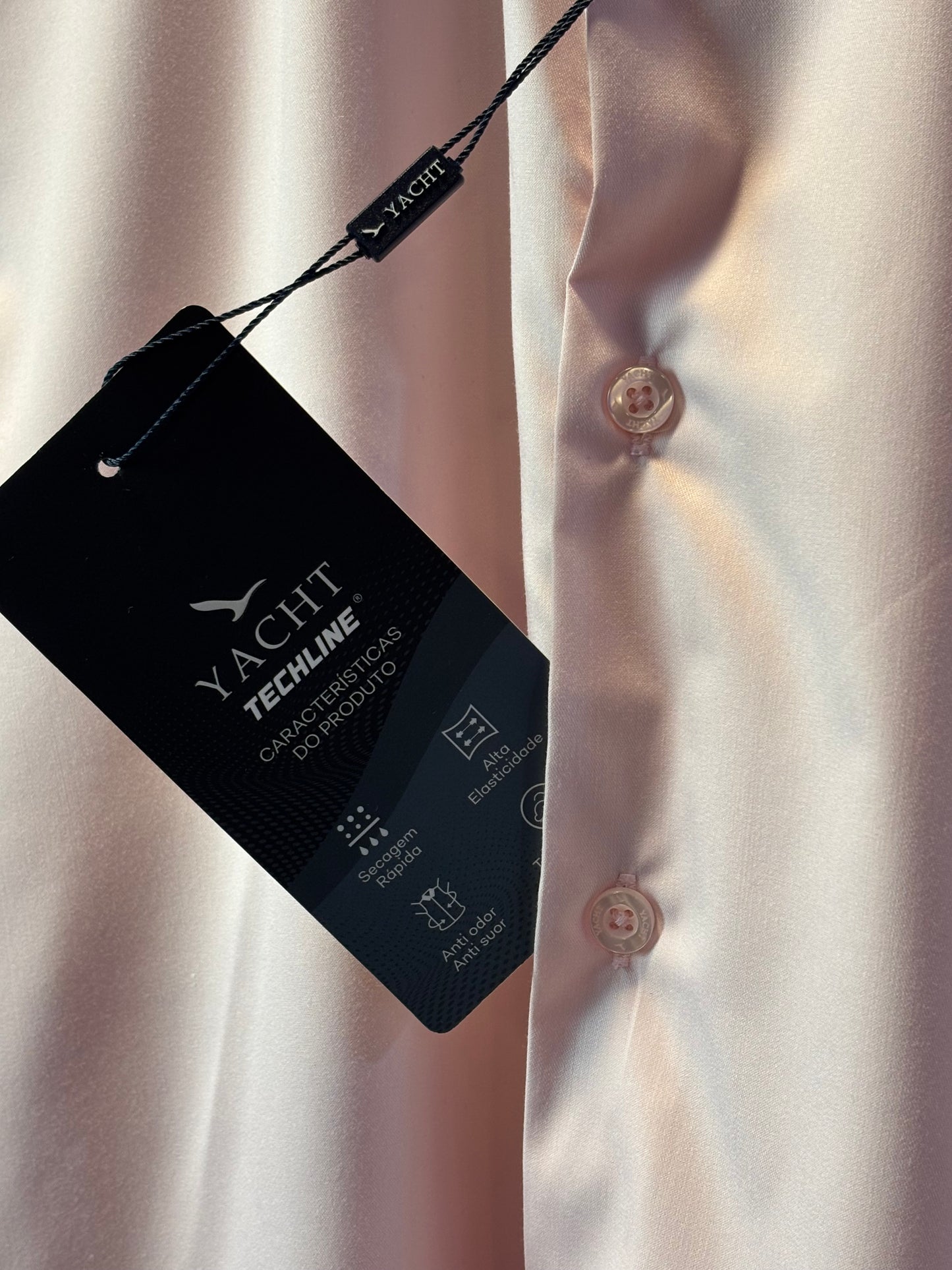 Camisa Social Yacht - Slim Fit - Rosa Claro