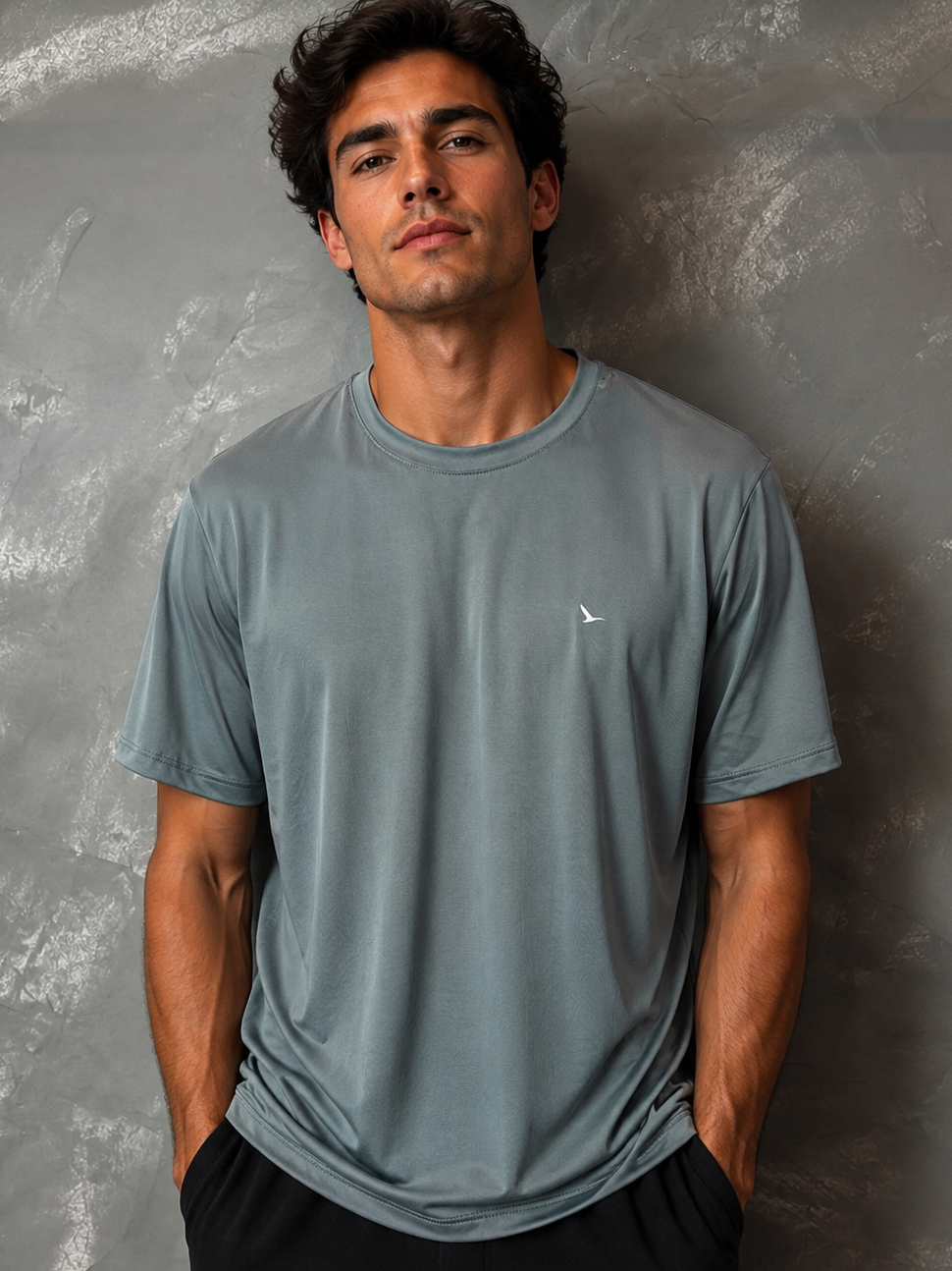 Camiseta Yacht Dry Level Cinza Verde