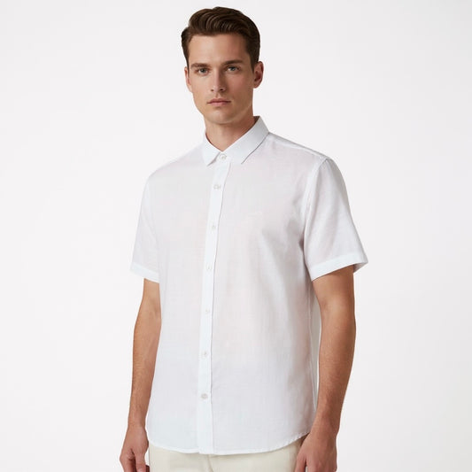 Camisa CCI | Casual Viscolinho - White True