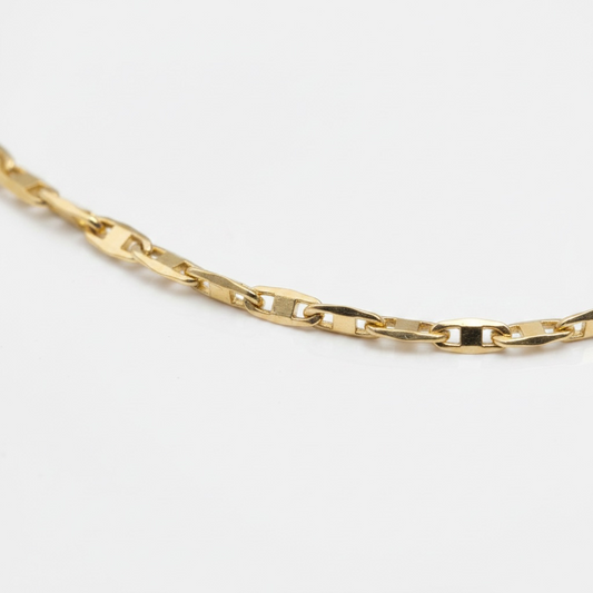 Piastrine | corrente banhada a ouro 18K | 60cm