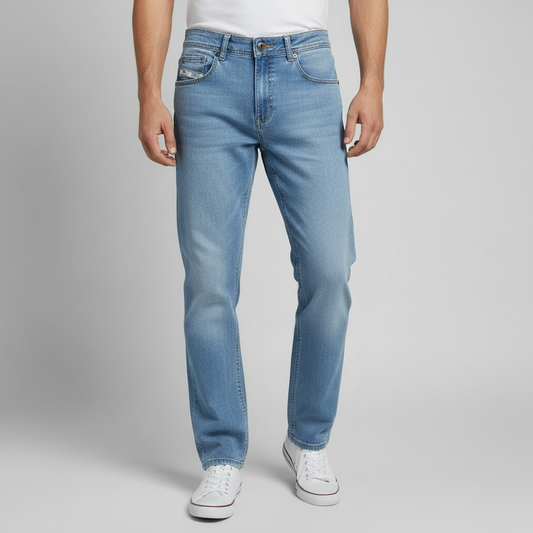 Calça Favoretti | Baggy Fit - Ice Blue Indigo Vintage Favø