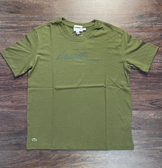 Camiseta Peruana Lacoste Verde Militar
