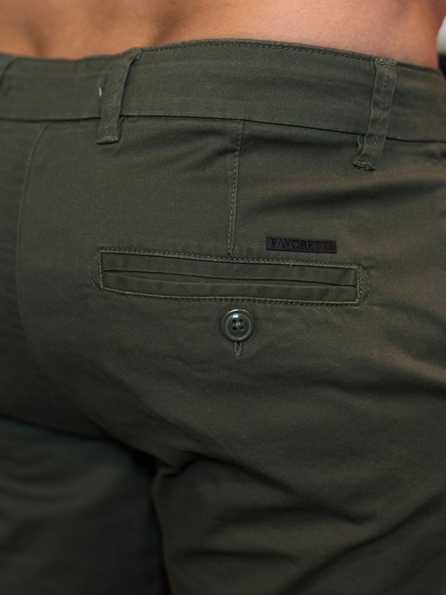 Calça Favoretti Alfaiataria verde militar