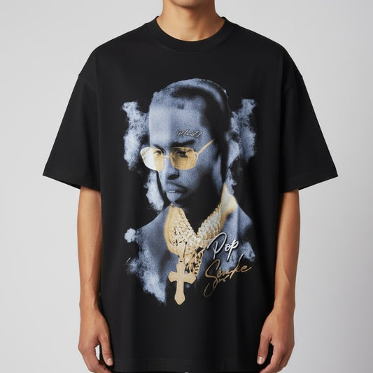 Camiseta Oversized | +71 Dop Smoke | Preta