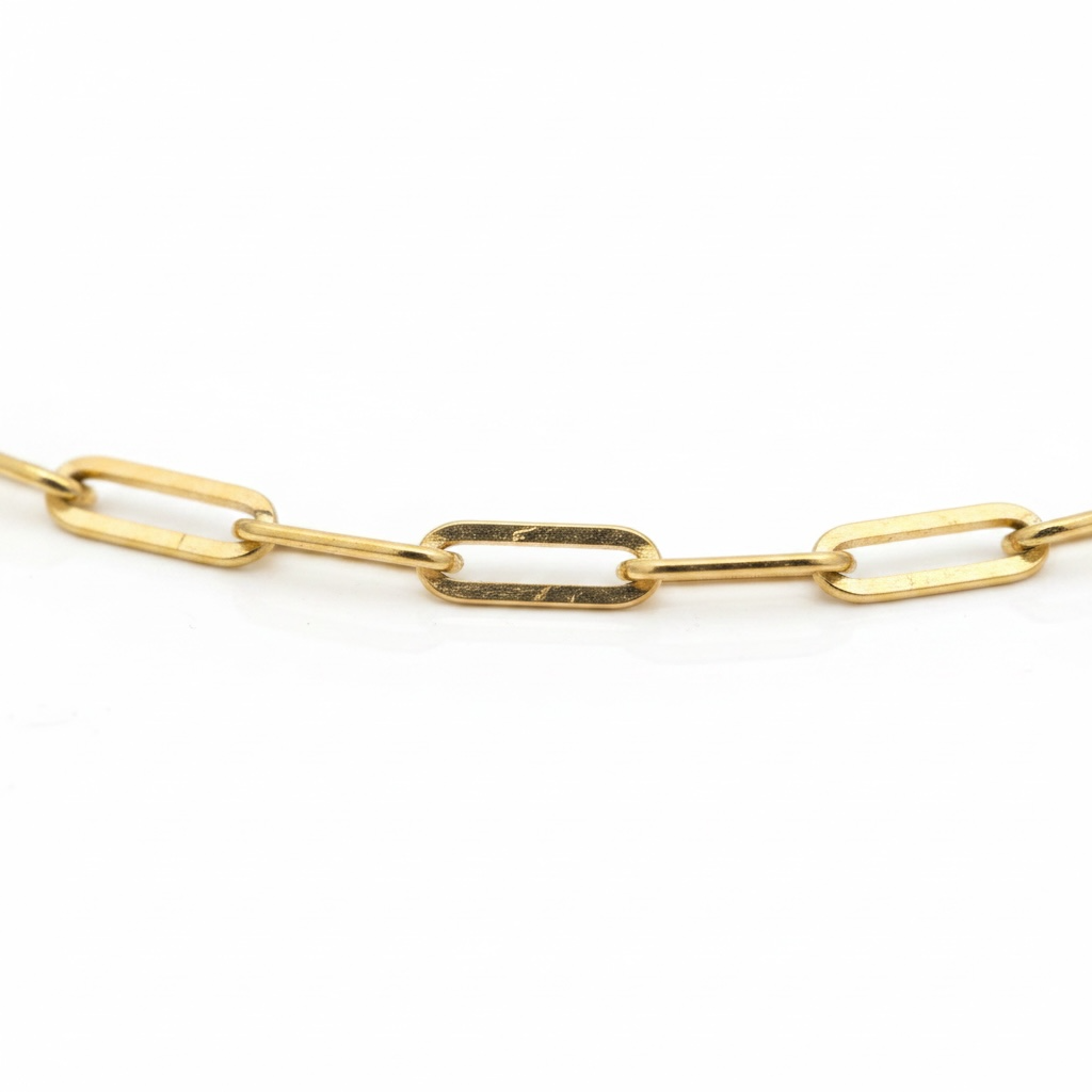 Cadeado | corrente banhada a ouro 18K | 60cm