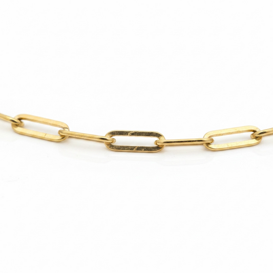 Cadeado | corrente banhada a ouro 18K | 60cm