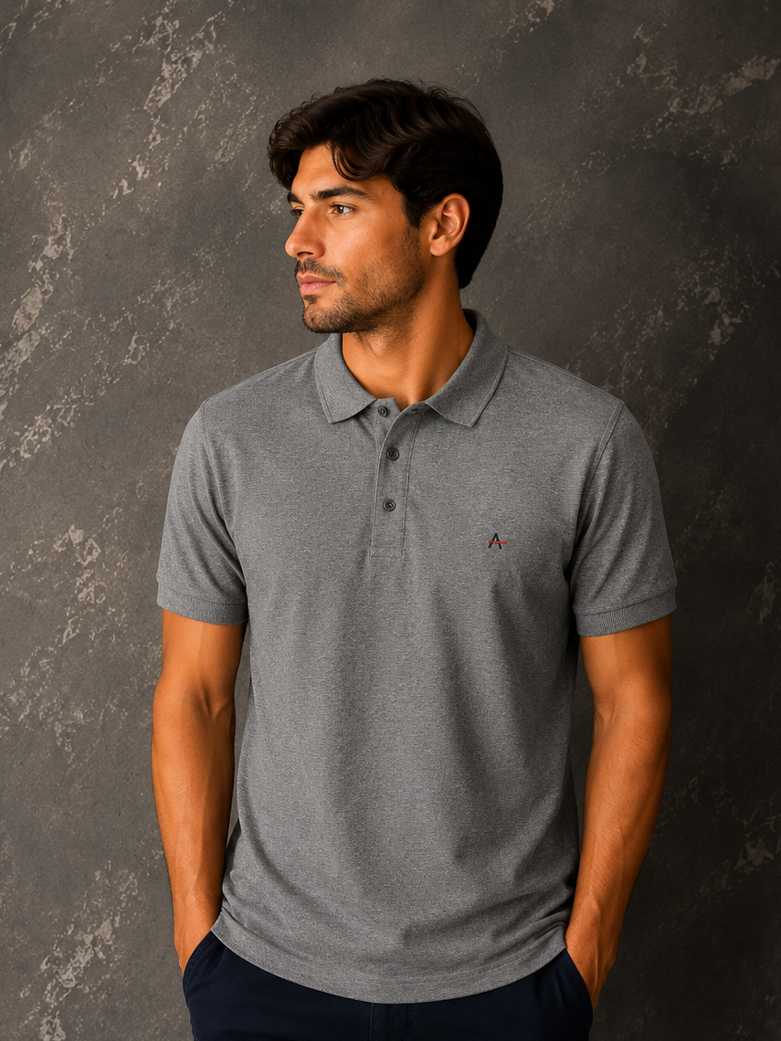 Camisa Polo Aramis Cinza escuro