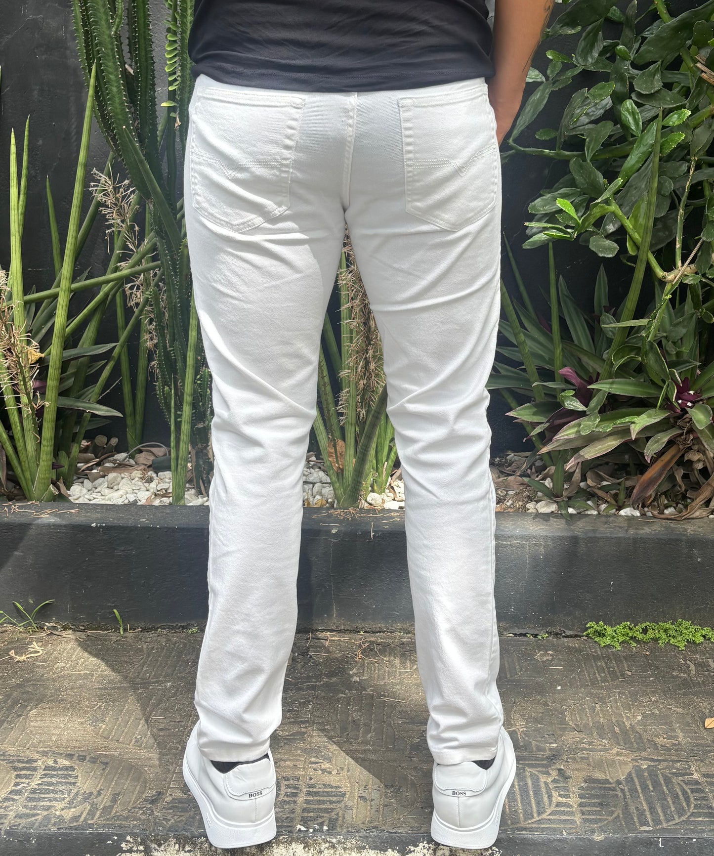 Calça Sarja Favoretti | Slim Fit Elite Twill