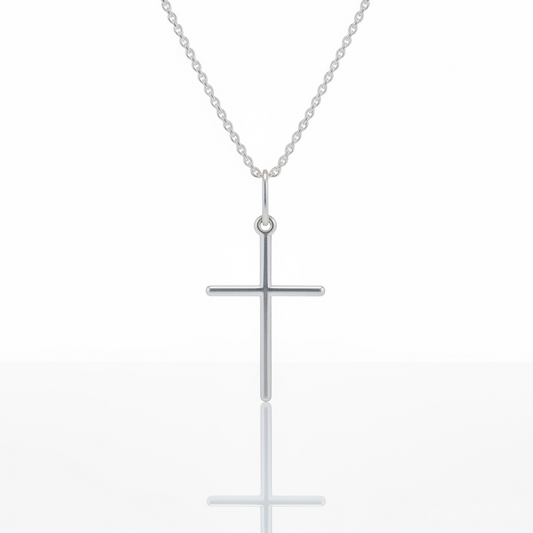 PINGENTE CRUZ PRATA 2.6CM