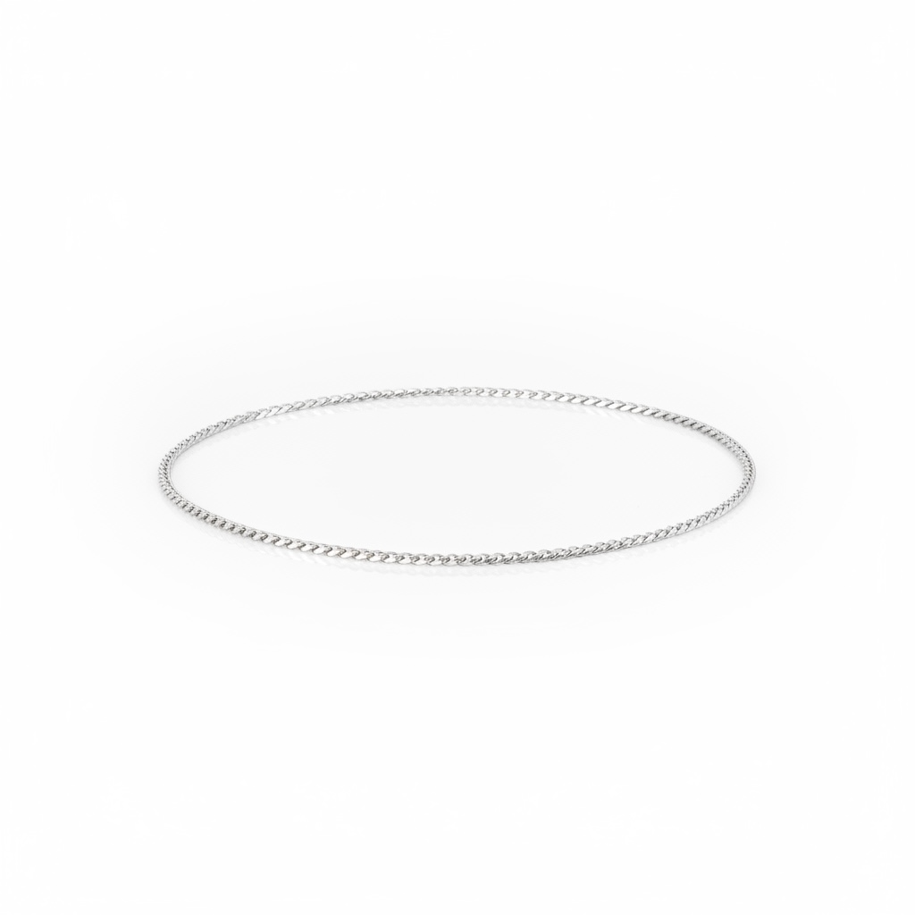 Pulseira De Prata Grumet 20CM