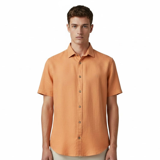 Camisa X | Casual Linho - Peach