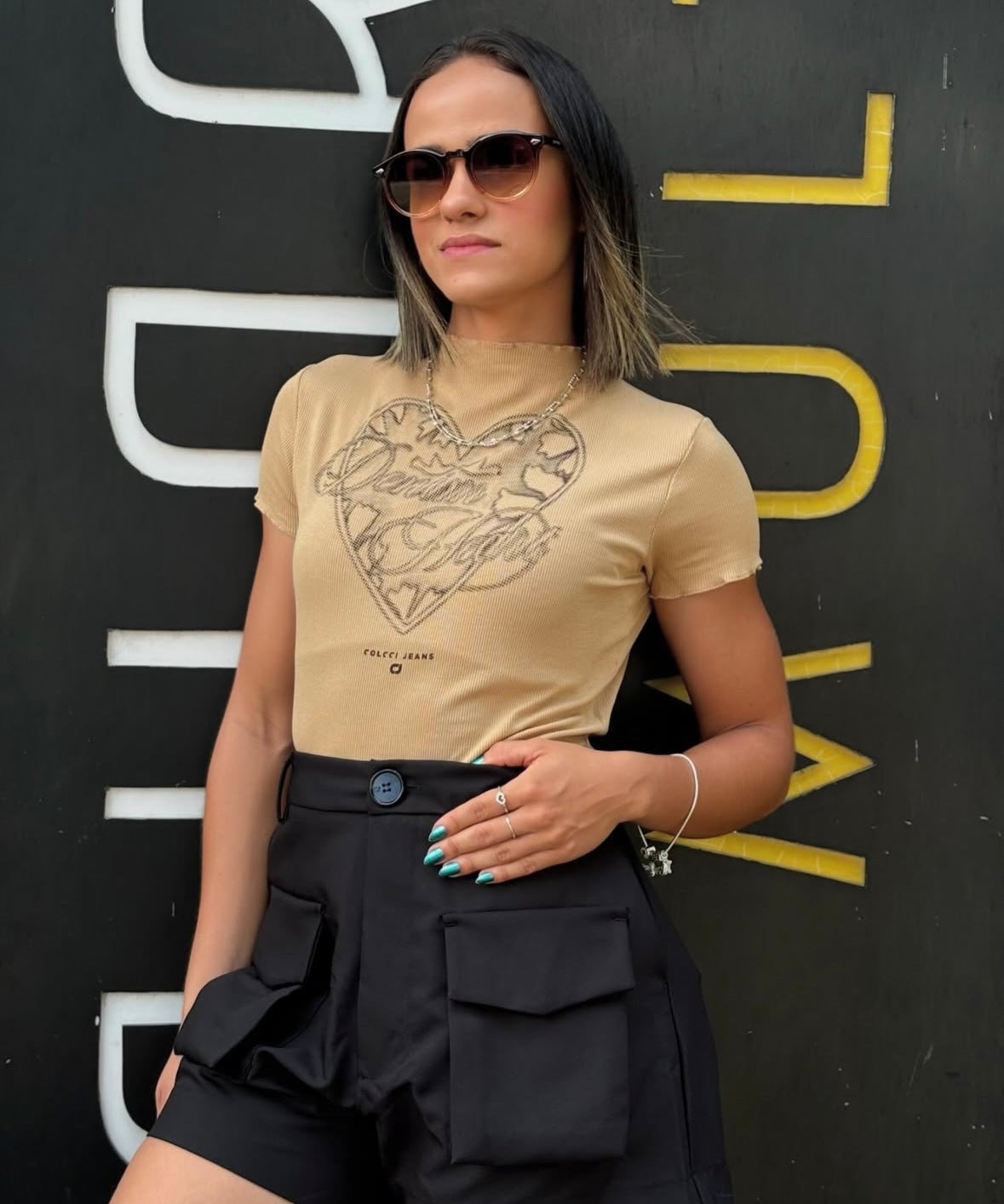 SHORT ALFAIATARIA COLCCI - PRETO
