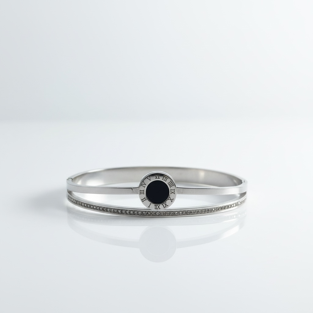 Bracelete Roma  | Iconic Luxury 2 anos de garantia - Silver Steel