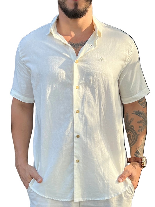 Camisa FAVORETTI Viscolinho Linnen MONOCHROME