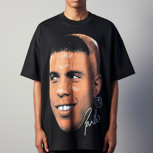 Camiseta Oversized | +71 Ronaldo Fenômeno | Preta