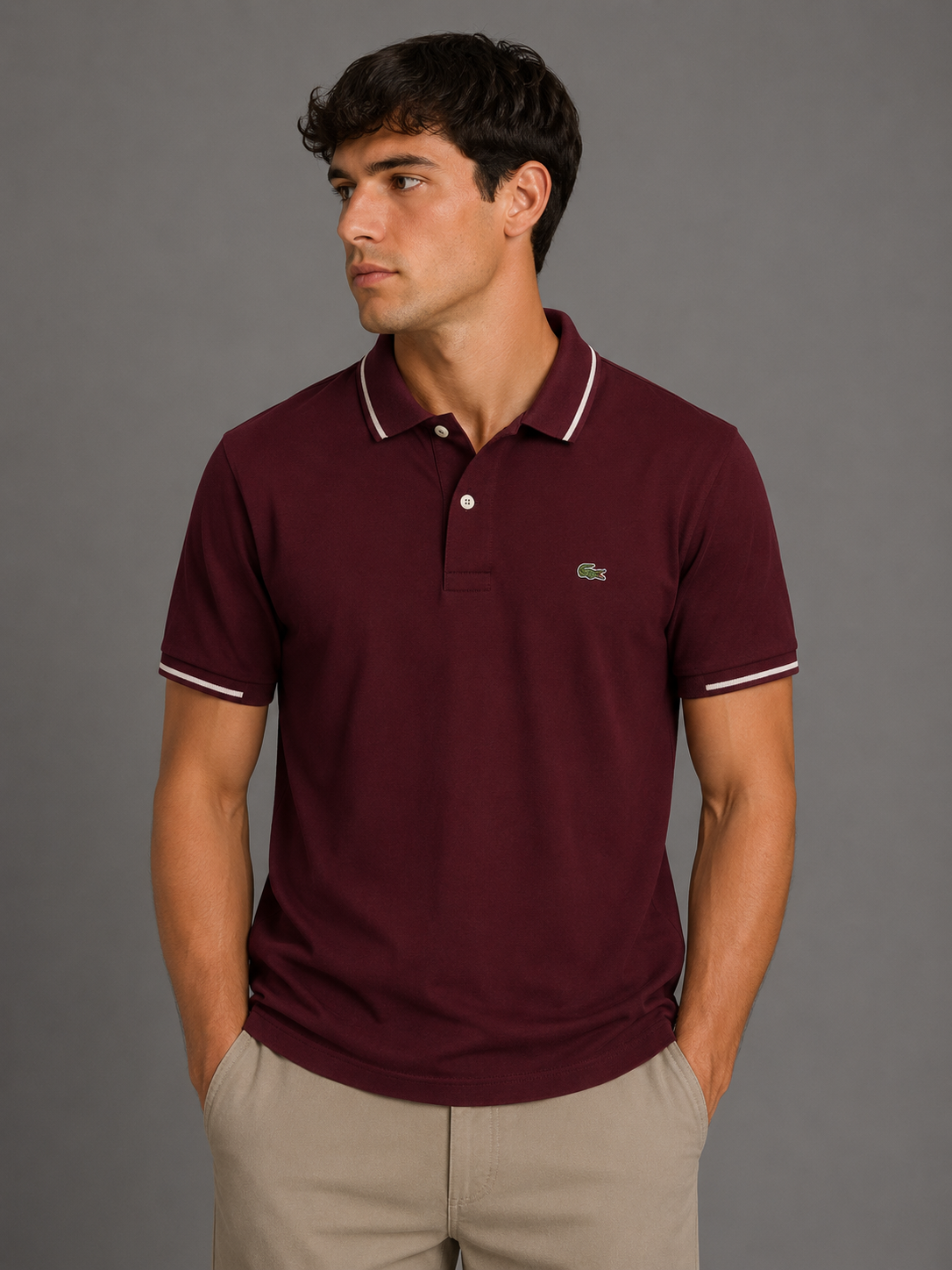 Camisa Polo Lacoste Vermelha