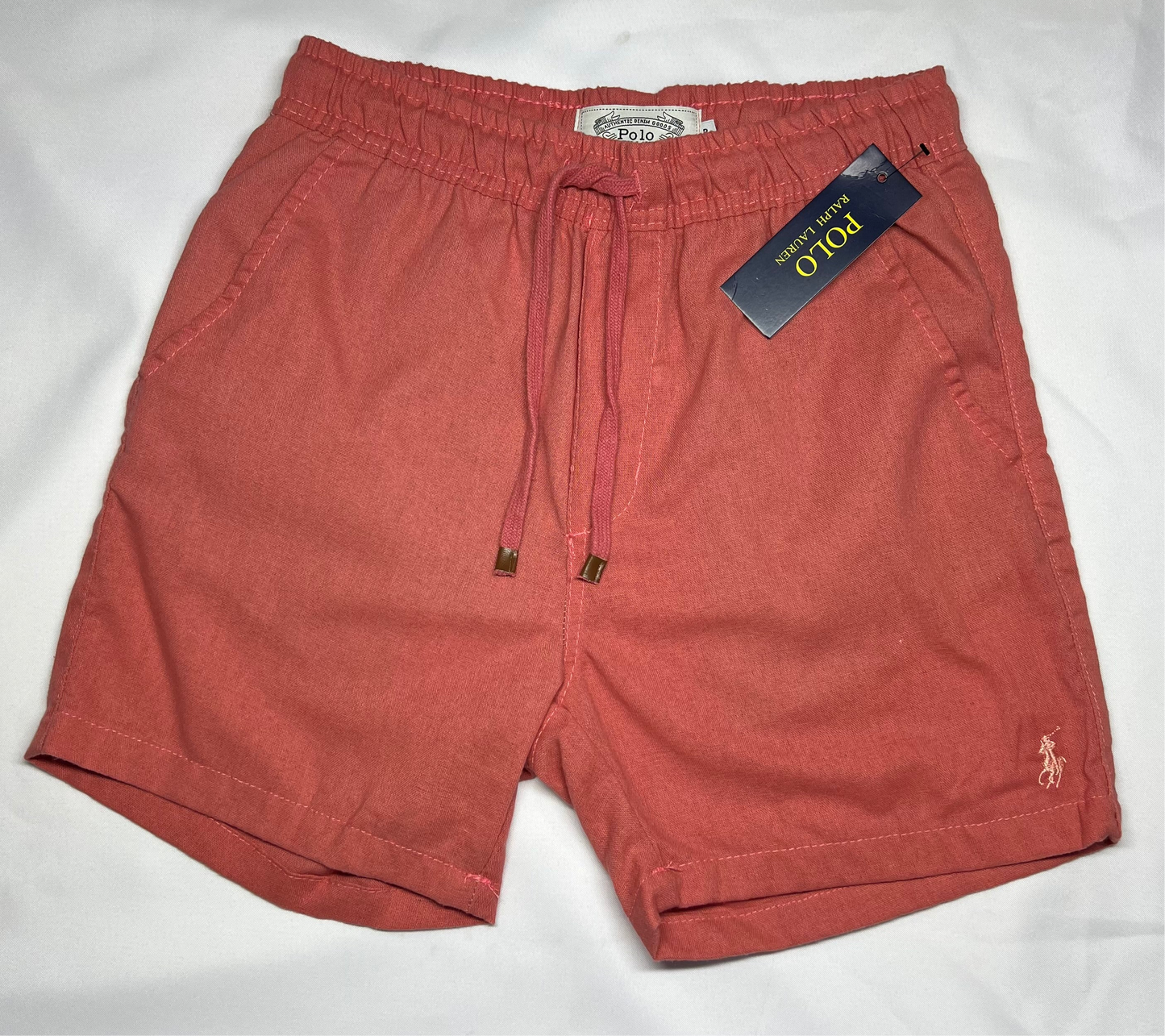 SHORT CASUAL LINHO RALPH LAUREN LIGHT PINK