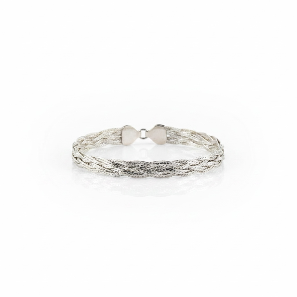 Pulseira De Prata Italian Rope 18CM