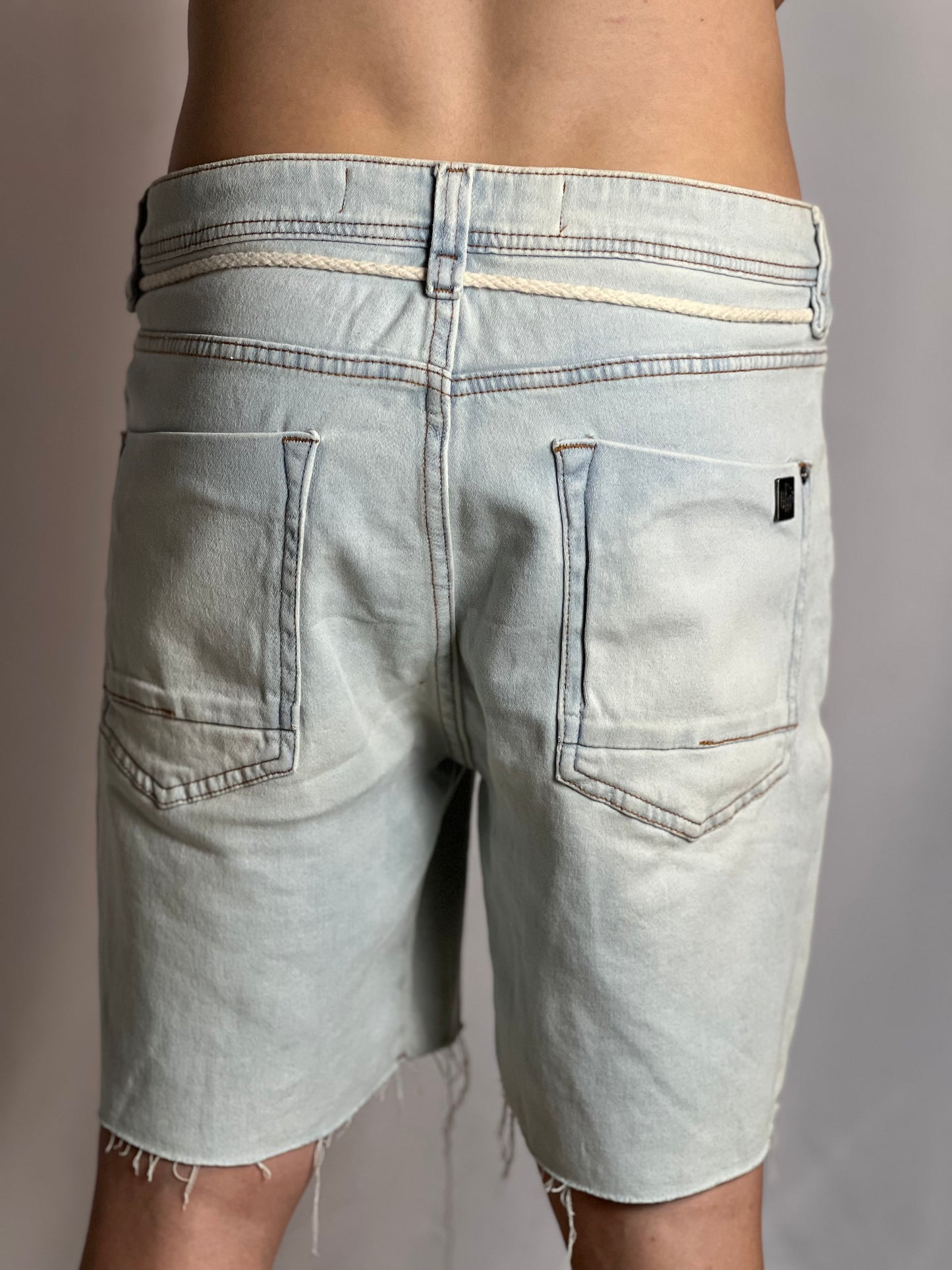Bermuda Jeans DGN | Denim crown - White