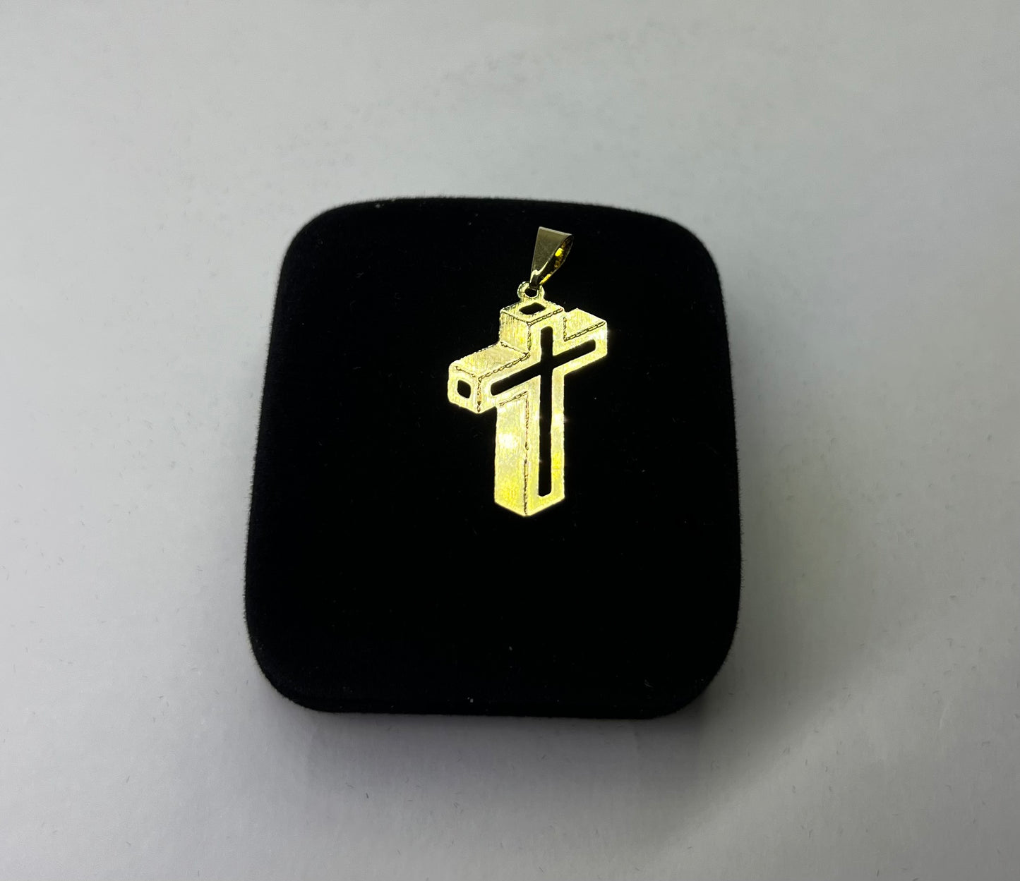 PINGENTE CRUZ BANHADO A OURO