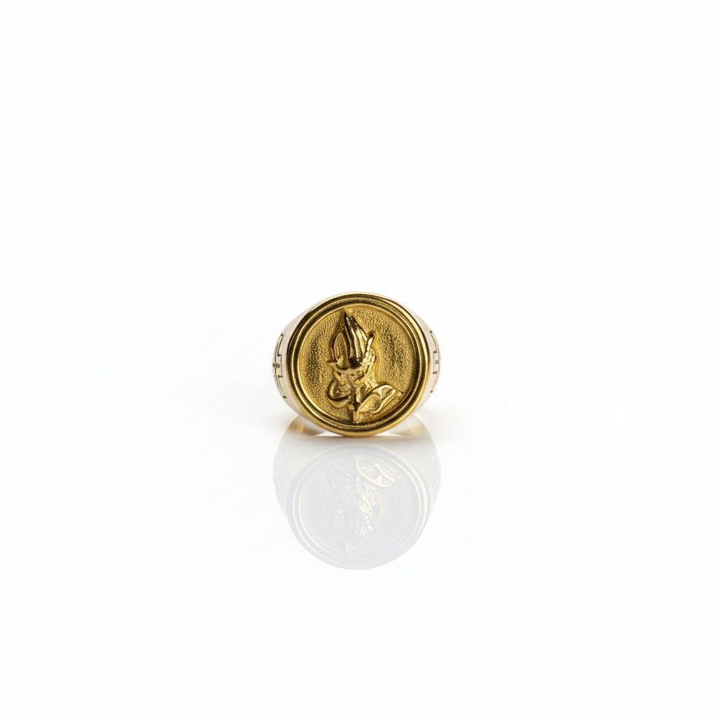 Anel | Aço Dourado Blessed 22 cm