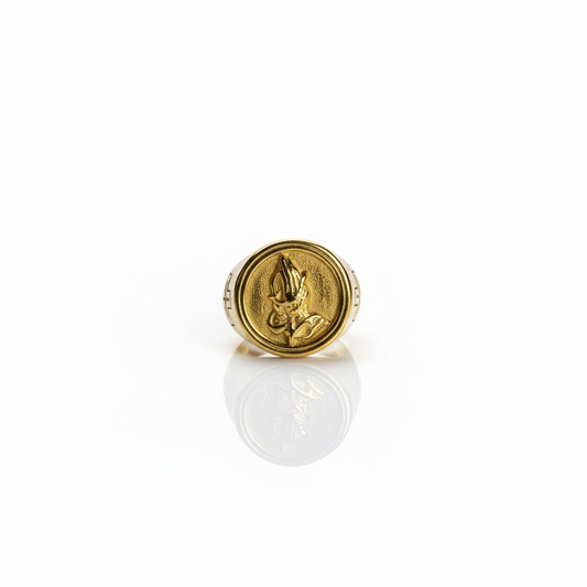 Anel | Aço Dourado Blessed 22 cm