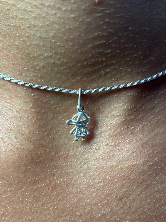 PINGENTE MENINO PRATA