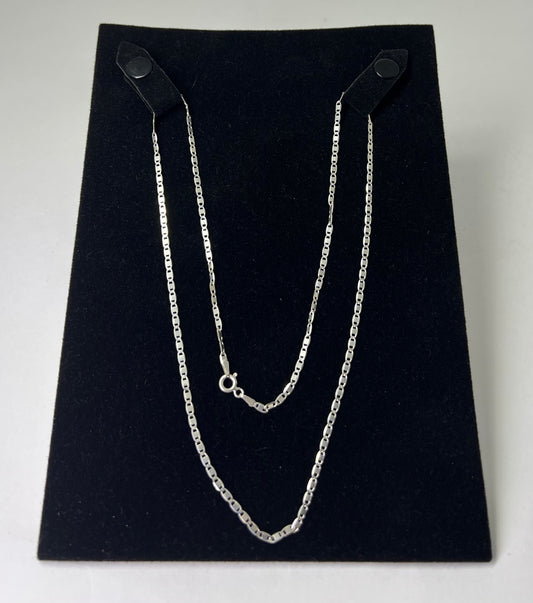 CORRENTE PIASTRINE PRATA 925 60 CM
