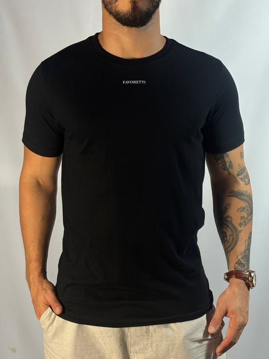 T-Shirt Favoretti | Cotton Fav - Preta