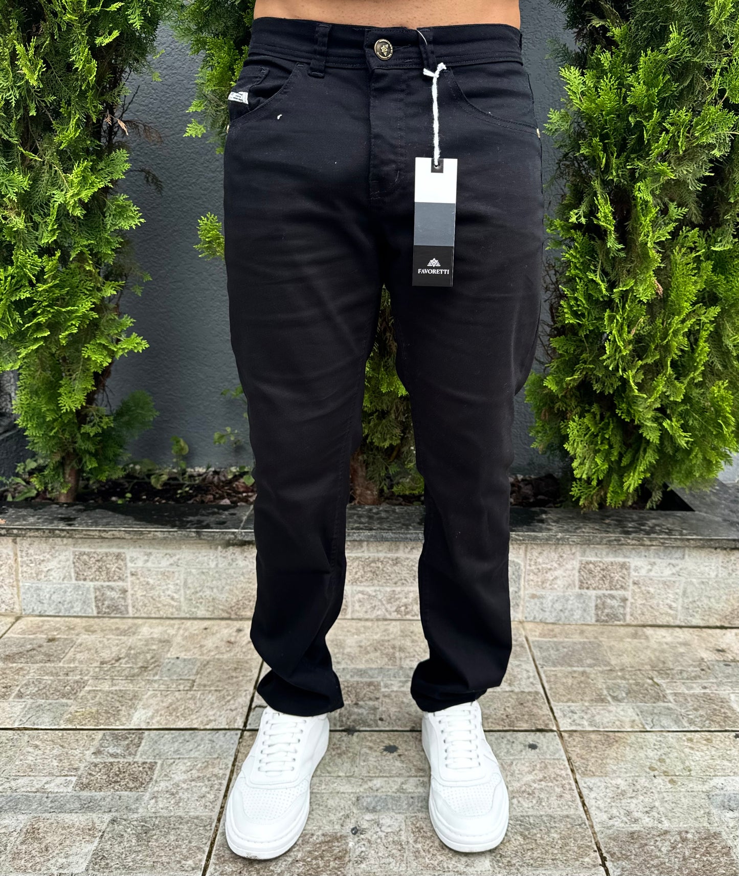 Calça FAVORETTI | Slim Fit - Black Favø