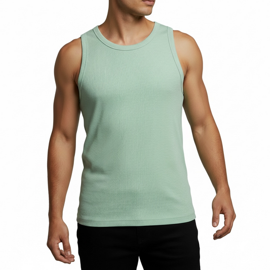 Regata | Ribbed Fit Tank Canelada - Aqua Green