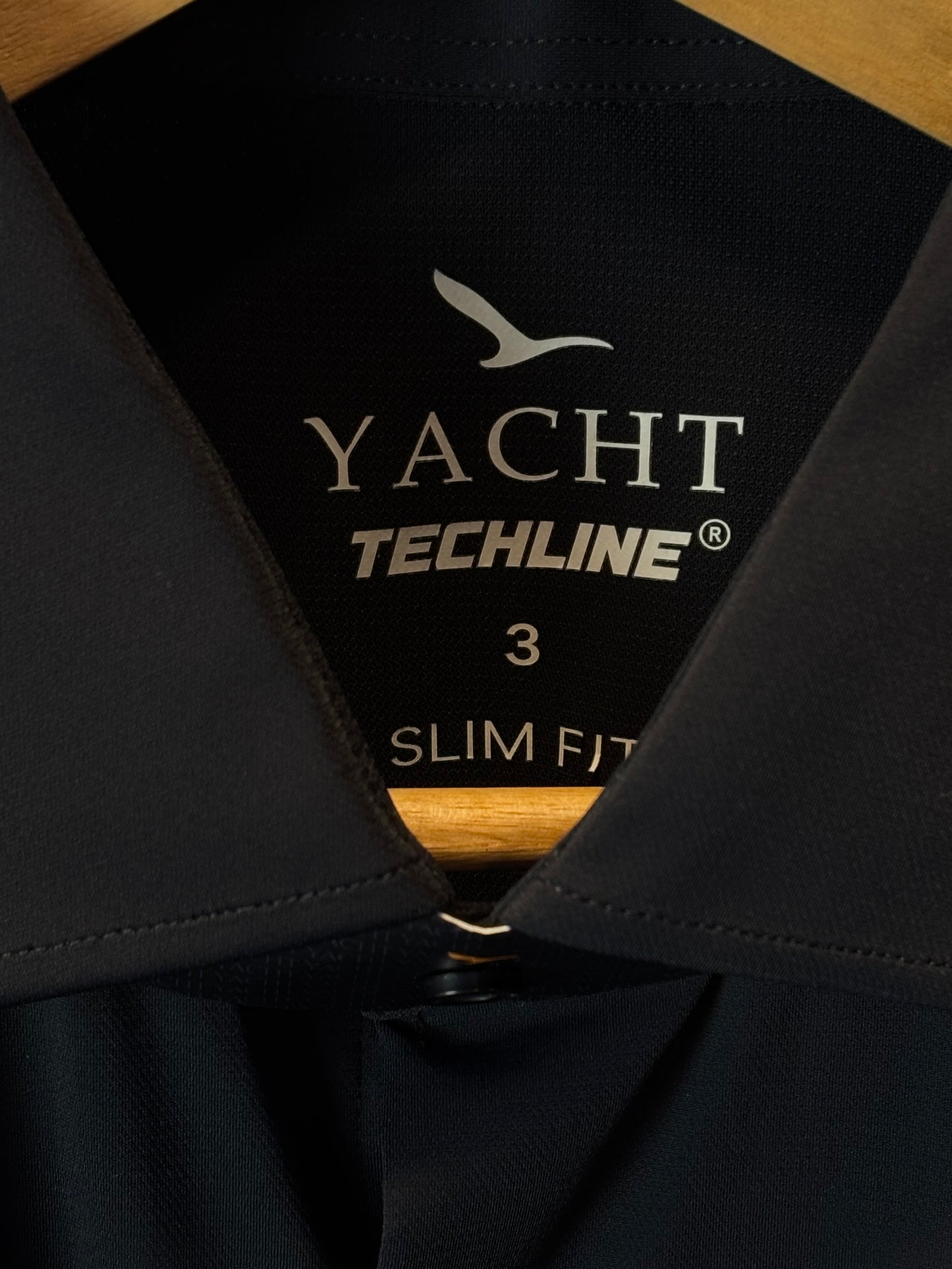 Camisa Social Yacht - Slim Fit - fibra  de Bambu - Preto