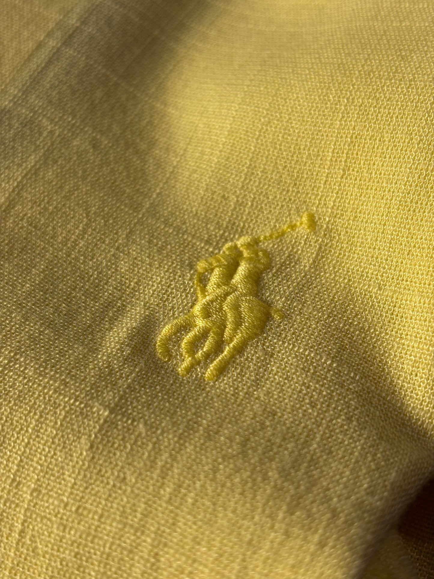 Camisa Ralph | Casual Linho - Amarelo