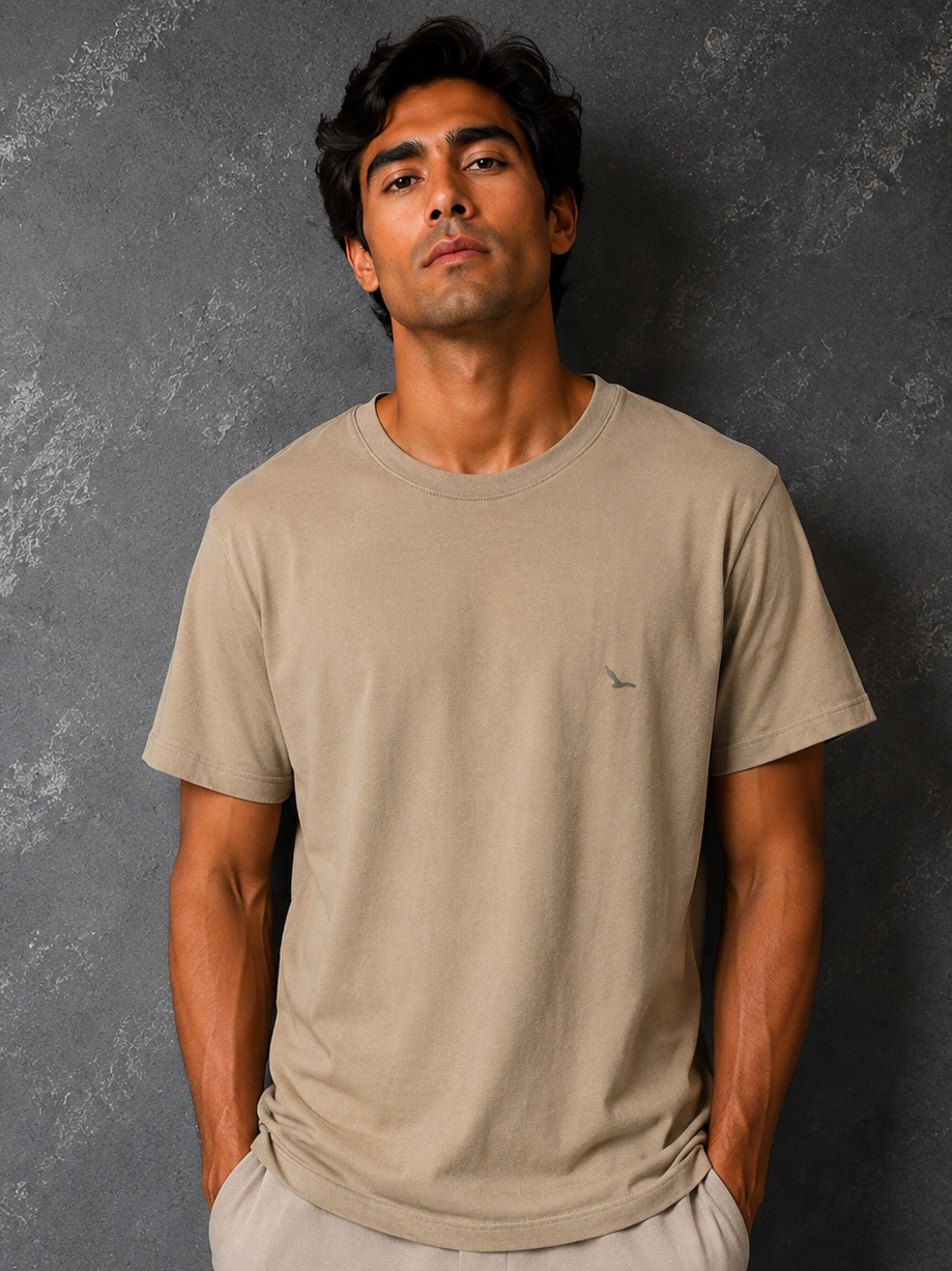 Camiseta Yacht Pima Touch Cappuccino