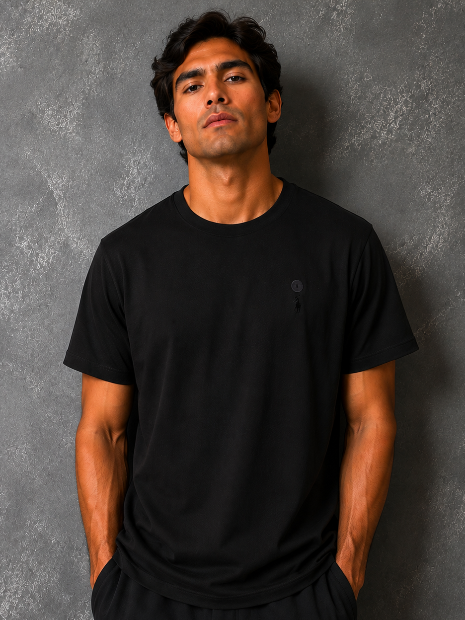 T-Shirt Ralph Lauren | Tee Special Cotton Pima -  All Black