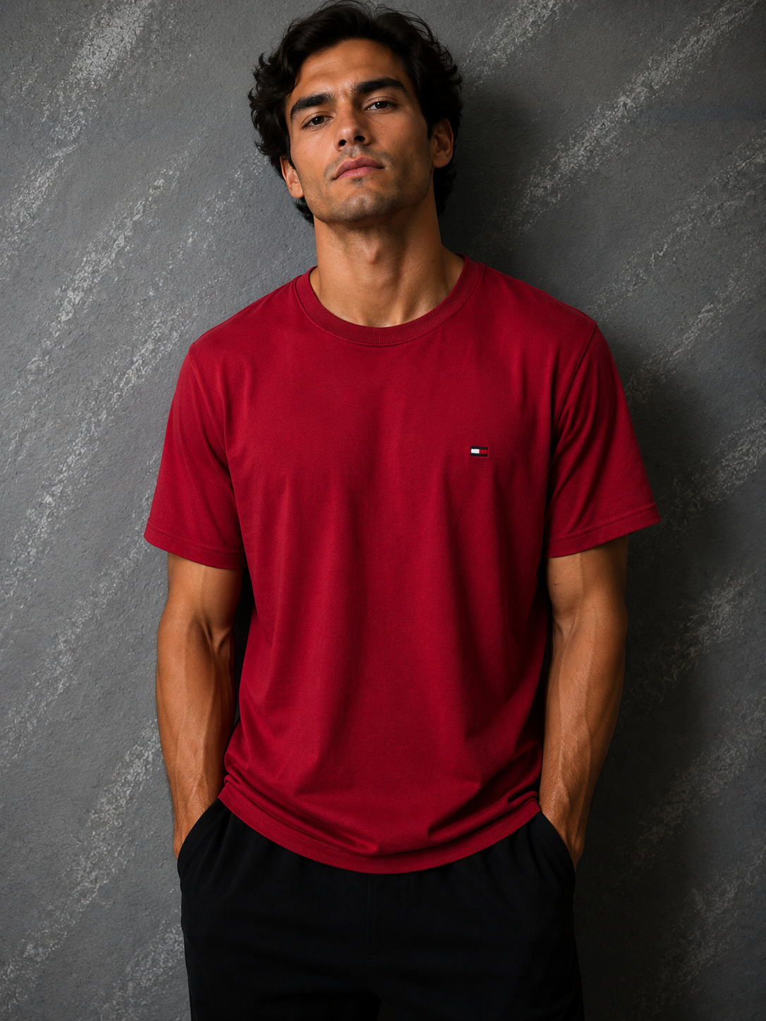 T-Shirt Tommy | Pima - Bordô