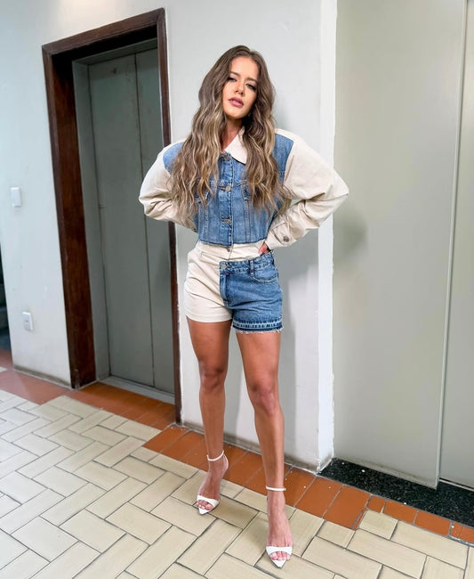 SHORT JEANS COM SARJA - JADE