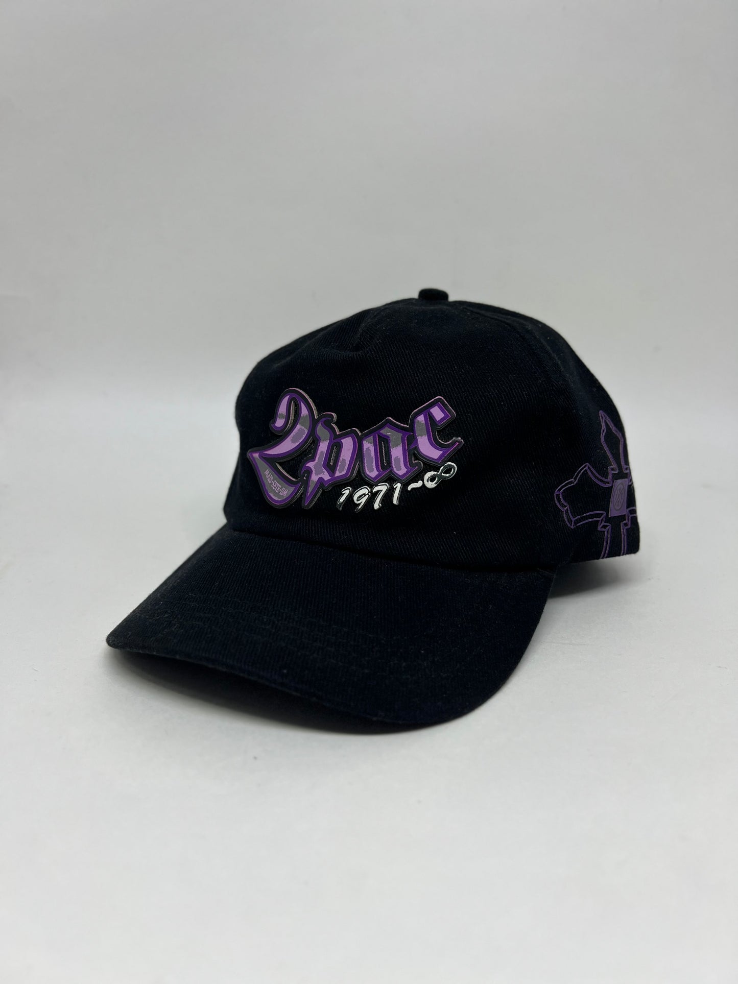 BONÉ DAD HAT +71 2PAC PRETO