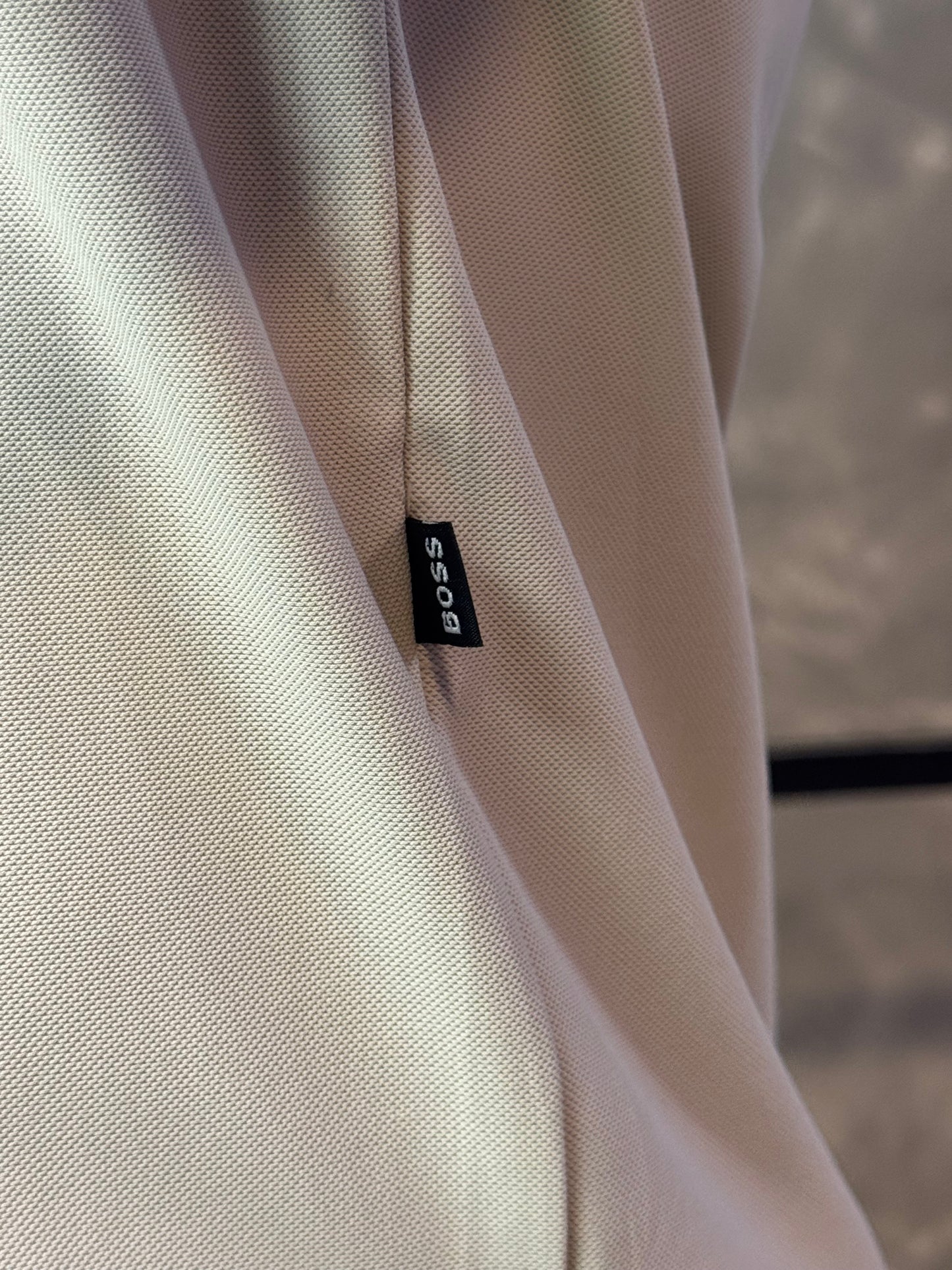 Camisa Polo Boss - Tecido Tecnológico - Bege