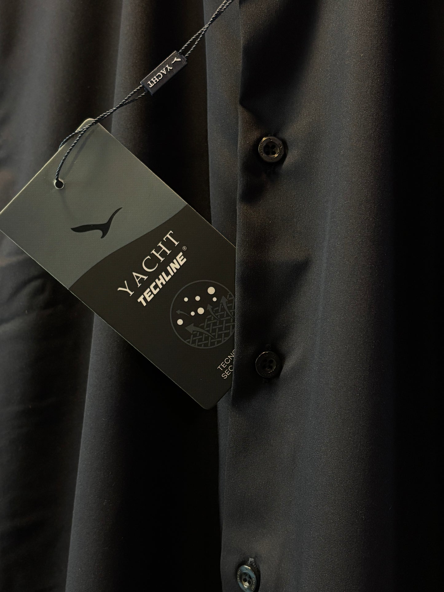 Camisa Social Yacht - Techline - Slim Fit - Azul Marinho