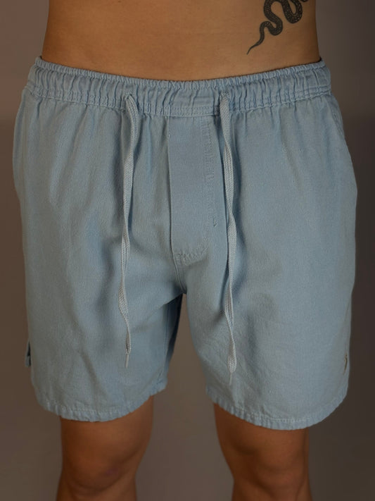 Short Casual Ralph Lauren | Linho Natural Flow - Azul
