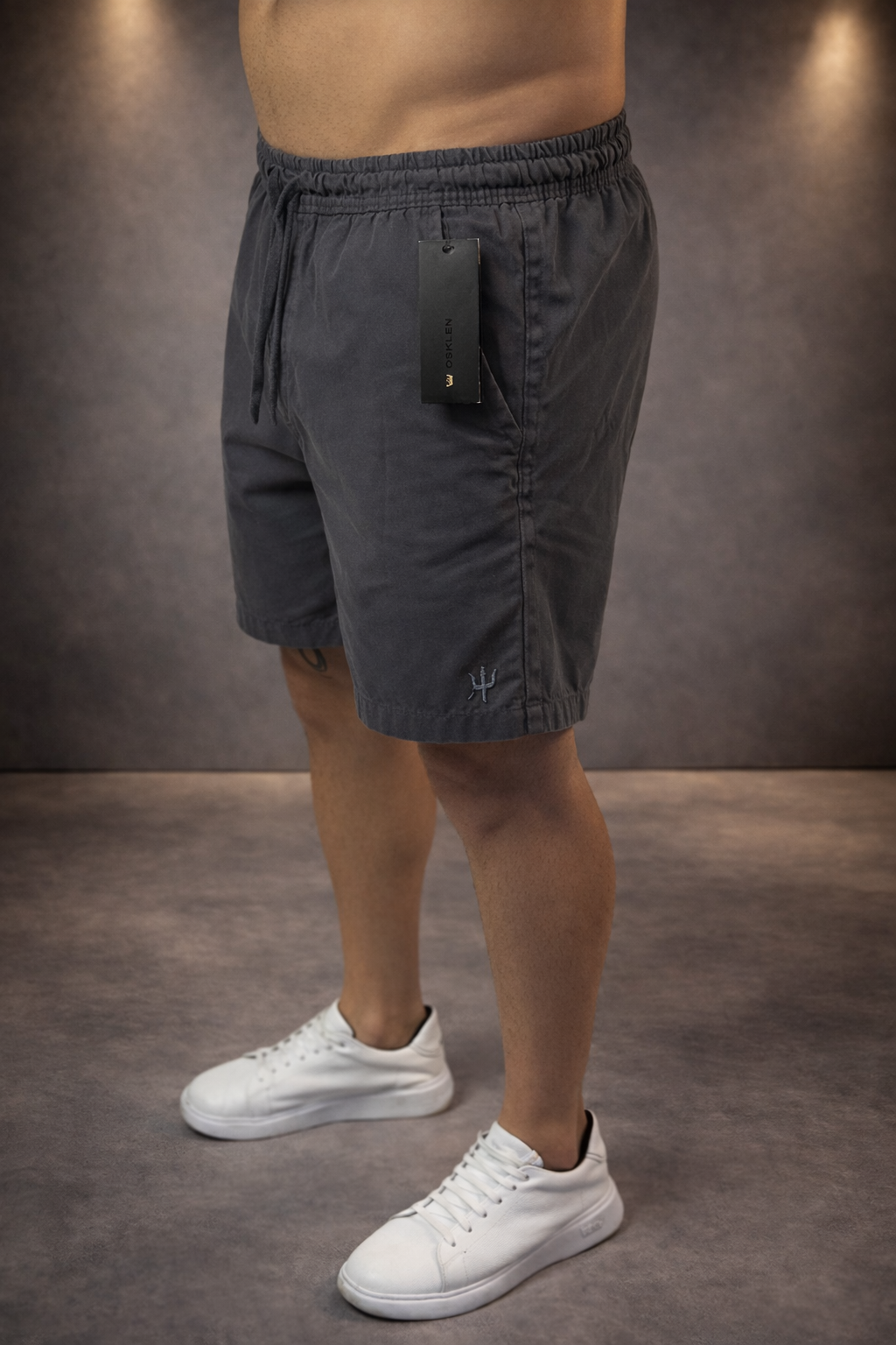 Short Casual Osklen | Sarja natural Flow - Grafite